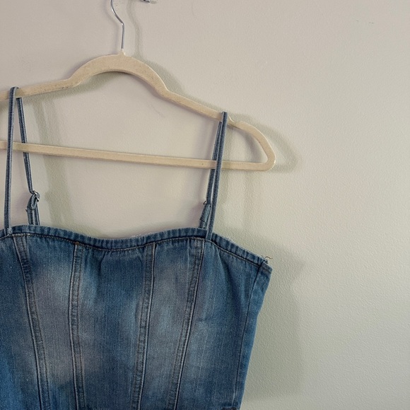 Princess Polly Vihaan Top Blue Wash - New With Tags - Picture 7 of 11